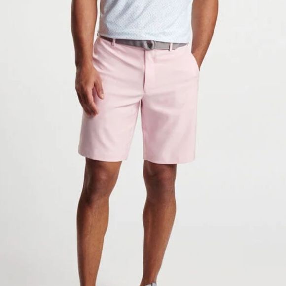 PETER MILLAR Salem Performance Short Palmer Pink Men’s Size 33 - Picture 2 of 8
